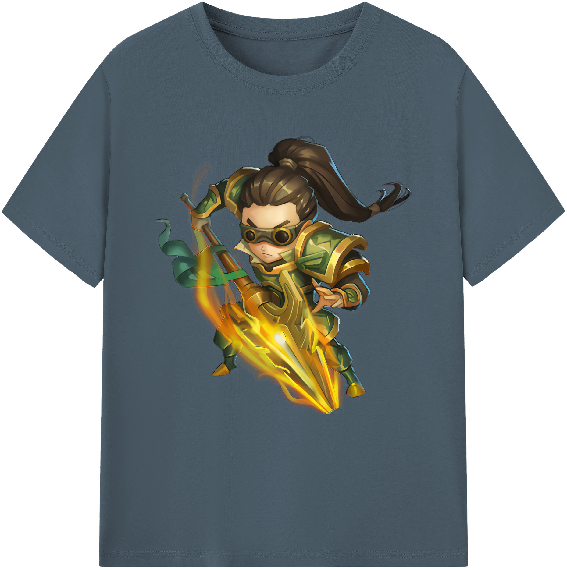 リーグ・オブ・レジェンド League of Legends LOL 綿100％半袖Tシャツ（フロントプリント）